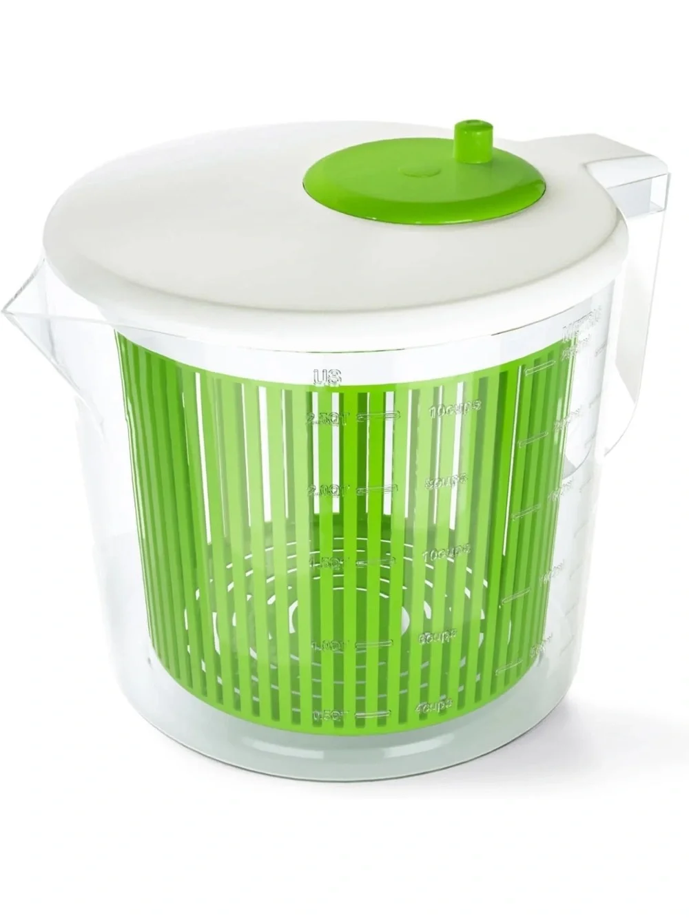 Salad Spinner & Colander Pitcher - Green